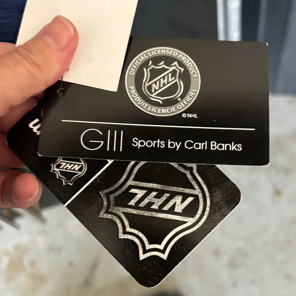 NHL Blue Full-Zip Jacket with White Accents